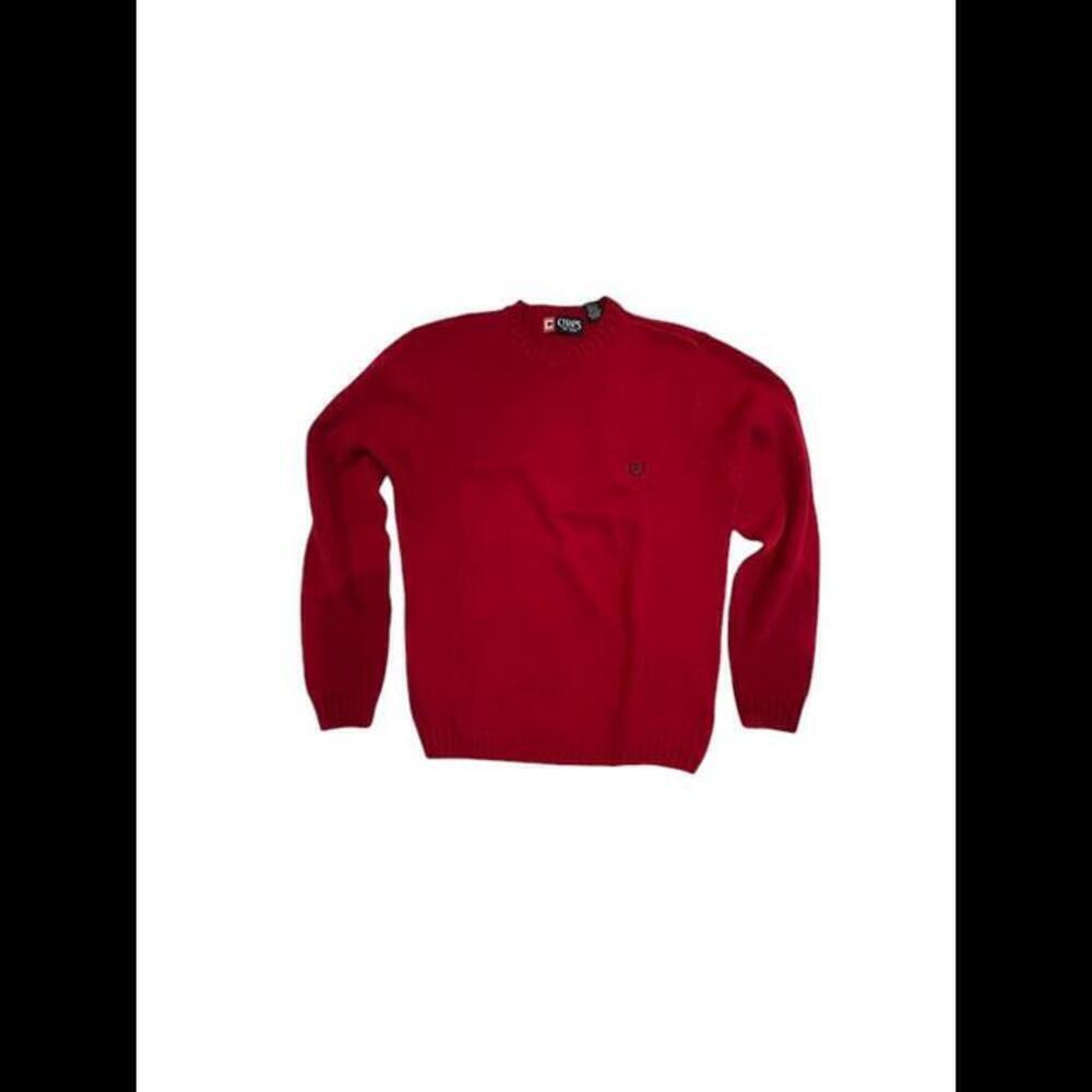 Chaps Red Crew Neck Sweater - Size S
